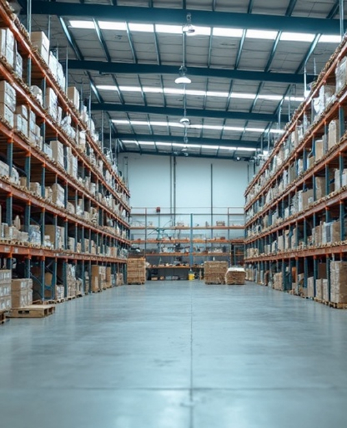 Magazijn en productieomgeving